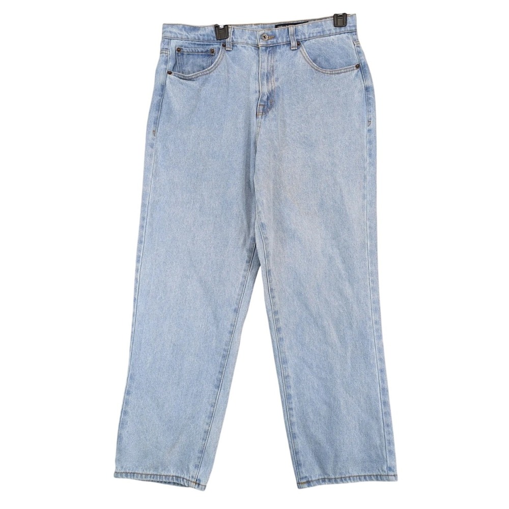 Direction Light Wash Straight Leg Jeans Mens 32 34x30" Relaxed Skater Streetwear